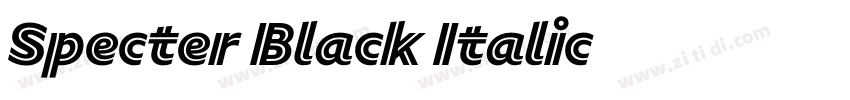 Specter Black Italic字体转换